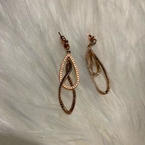 Jewelry - Twisted Teardrop Sparkle Earrings Jewelry - Twisted Teardrop Sparkle Earrings